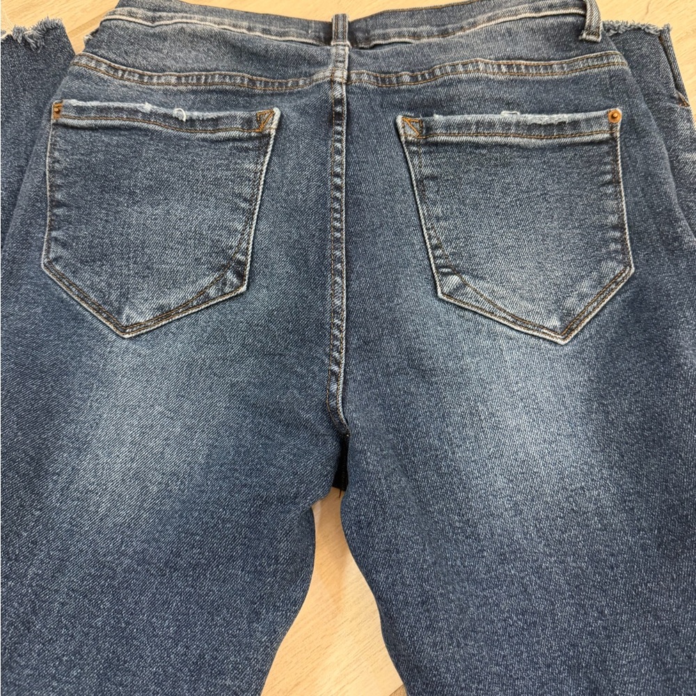 Kensie Dark Blue Straight Leg Jeans - Picture 2 of 5